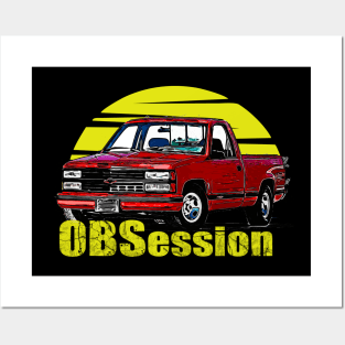 OBS Obsession Chevy C/K trucks General Motors 1988 and 1998 pickup trucks, heavy-duty trucks square body Old body style Posters and Art